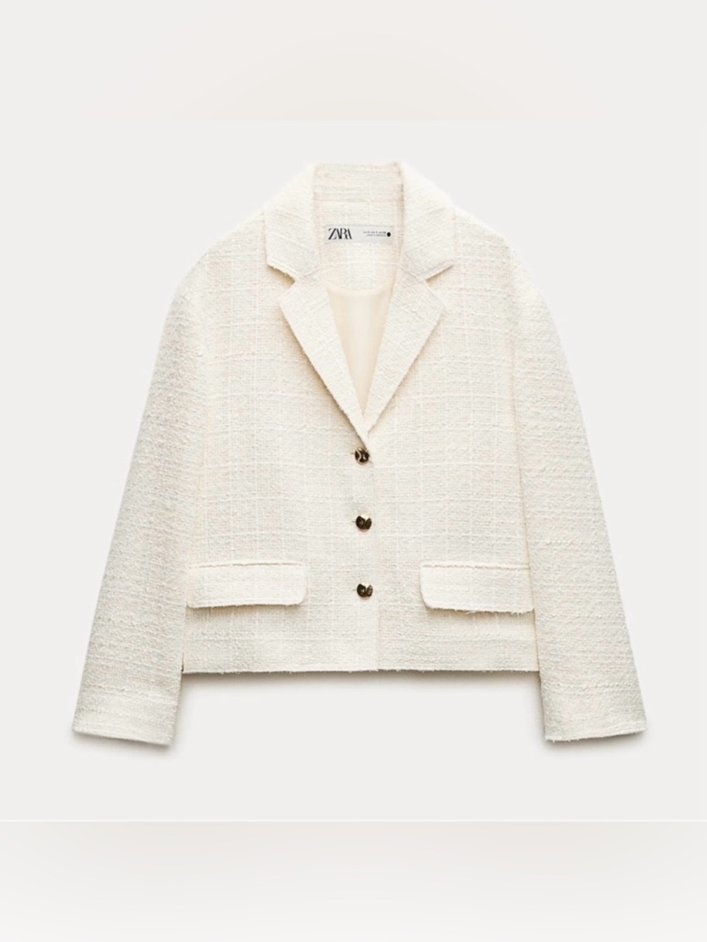 New ZARA Textured Blazer ZW Collection